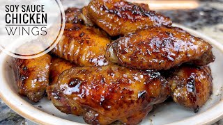 Soy Sauce Chicken Wings  Quick Easy And Flavorful Party Appetizer Recipe [upl. by Cattima71]