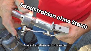 Sandstrahlen ohne Staub [upl. by Emmery1]