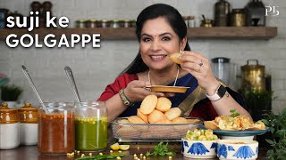 Suji ke Golgappe I Pani Puri Recipe I 10 मिनट में बनाएं सूजी के गोलगप्पे I Pankaj Bhadouria [upl. by Busby]