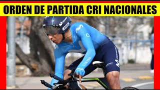 NAIRO Quintana SALE antes QUE EGAN Bernal ORDEN de SALIDA CONTRARELOJ NACIONALES de RUTA 2024 [upl. by Eirrod582]