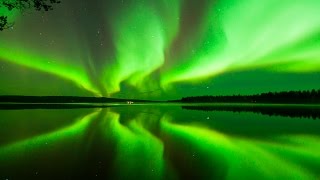 Aurora Borealis in Rovaniemi the Official Hometown of Santa Claus in Lapland Finland [upl. by Llevel]