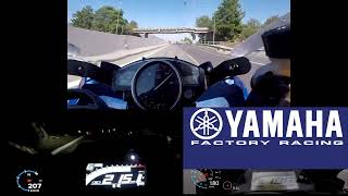 Yamaha R6 vs R7 vs R3  Acceleration amp Top Speed [upl. by Addiego]