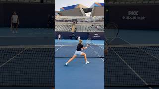 Exercise for volley lyudasamsonova in chinaopen 🇨🇳 tennis samsonova tennis wta [upl. by Tips891]