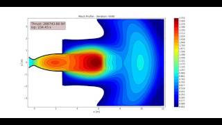 CFD  Perfectly Expanded Flow through Rocket Nozzle [upl. by Ellehcear]