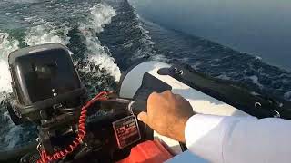 NEMAXX inflatable BOAT 330 and Parsun 98 HP 2 stroke performance [upl. by Fiore]