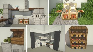 Minecraft 30 easy Kitchen Details and Designs [upl. by Ehcadroj]