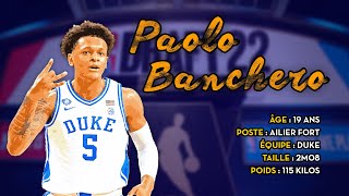 Draft NBA 2022  Paolo Banchero le profil complet [upl. by Iznekcam]