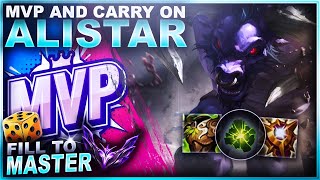 HOW TO GET MVP ON ALISTAR  Fill to Master  League of Legends [upl. by Norrehs]