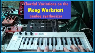 Controlling the Moog Werkstatt01 with an arpeggiator  Arturia Keystep part 1 [upl. by Einnaoj]