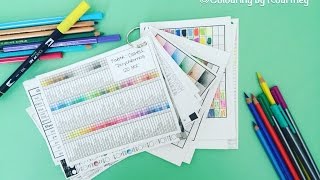 Colouring Tip Pencil amp Pen Charts [upl. by Atnwahs]