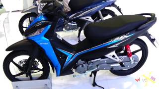 Honda Wave RSX Fi Blue  Revo Fi Blue  Walkaround  VMS 2017 [upl. by Peednam]