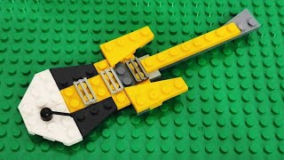 I made a yellow LEGO electric guitar 🎸🎶 [upl. by Ahtelra]