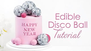 How to make Disco Ball Cake Toppers  Cake Decorating Tutorial [upl. by Clarey]