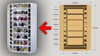 HOW TO MAKE A ROTATING SHOES RACK [upl. by Eipper]