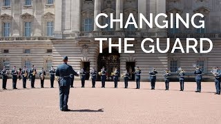 The Royal Canadian Air Force Change the Guard at Buckingham Palace [upl. by Jairia]