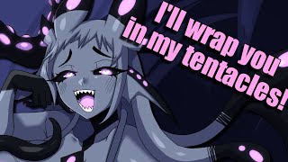 ASMR Lewd Octopus Girl Wraps You In Her Tentacles F4M Roleplay [upl. by Arehc]