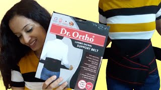 Dr Ortho Lumbo Sacral Support Belt Review How To Wear your LS Belt  Demo [upl. by Lunneta]