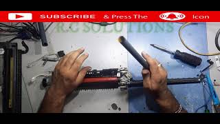 How to replace the fuser film sleeve TEFLON hp laserjet 1020 1022 paper jam printing problem [upl. by Elyse]