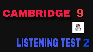 CAMBRIDGE 9 LISTENING TEST 2 WITH ANSWERS ll ACCOMMODATION FORM  STUDENT INFORMATION [upl. by Shultz]