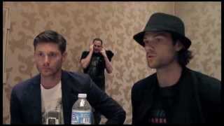 Jensen Ackles and Jared Padalecki Interview  Supernatural Season 10 [upl. by Kizzee398]