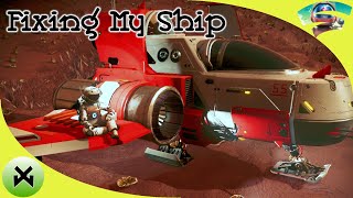 Beginners Guide Repairing my Ship No Mans Sky Tips [upl. by Yelsa908]