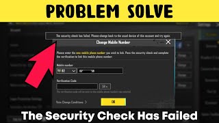 The Security Check Has Failed Pubg Mobile  How To Fix Security Check Pubg [upl. by Adriano712]