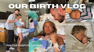 BIRTH VLOG  POSITIVE HOSPITAL BIRTH  VAGINAL DELIVERY [upl. by Rhtaeh463]