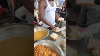 Hardworking man making bread egg rolls of Bangladesh streetfood shorts food [upl. by Ihn]