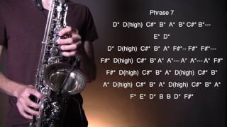 How to play Baker Street  Alto Sax [upl. by Heshum]