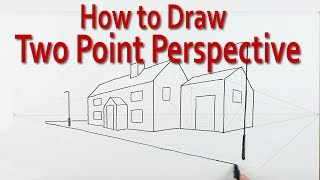 Astonishingly Simple Technique for Learning How to Draw using Two Point Perspective [upl. by Suter]