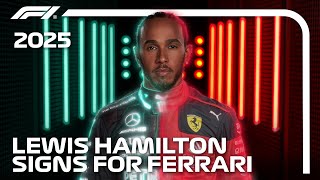 Lewis Hamilton Joins Ferrari For The 2025 F1 Season [upl. by Merilyn]