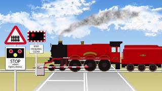 UK AHB Level Crossing イギリスの自動半遮断機の踏切 [upl. by Tergram]