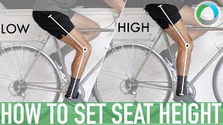 How to Set Your Bicycle Seat Height [upl. by Nylyoj19]