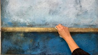 Effektvolle Abstrakte Acrylmatechniken  große Leinwand  Schichtungen  Struktur [upl. by Nessy755]