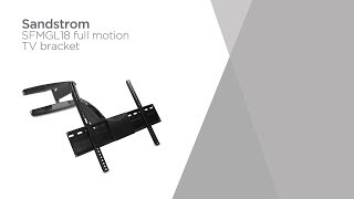 Sandstrom SFMGL18 Full Motion 4970quot TV Bracket  Product Overview  Currys PC World [upl. by Flosser574]