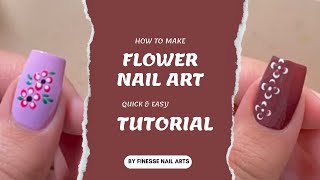 Flower Nail Art Designs Pretty Floral Manicures for 2024 tutorial nailart flowernails [upl. by Nimad140]