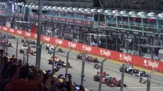 F1 Singapore GP 2012 Start [upl. by Demakis]