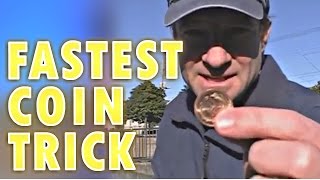 Fastest Coin Trick Magic How To [upl. by Yrekaz882]