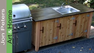 How to Build an Outdoor Kitchen Cabinet Part 2 [upl. by Elleivap]