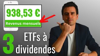 TOP 3 ETF à dividendes mensuels PEA aristocrates high yield pour un revenu passif en 2023 [upl. by Emmer712]