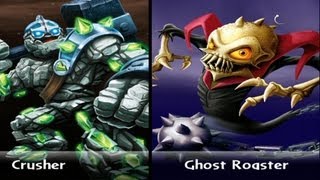 SKYLANDERS GIANTS  Crusher VSGhost Roaster VERSUS [upl. by Caputto]