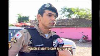 Homem decepa vítima com motosserra na BR381 em Itaguara [upl. by Agler]