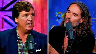 “STOP LYING”  Tucker Carlson amp Russell Brand FULL INTERVIEW [upl. by Nylevol]