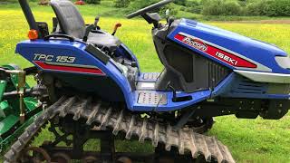 ISEKI TPC15 TRACK COMPACT TRACTOR WITH FLAIL MOWER [upl. by Creighton]