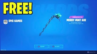 How to GET MINTY AXE PICKAXE for FREE Free Merry Mint Axe in Fortnite Season 3 [upl. by Hauser305]