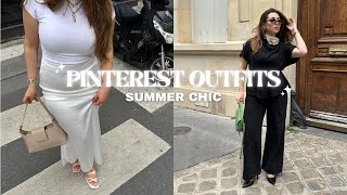 PINTEREST SUMMER OUTFITS INSPIRED je recrée des looks Pinterest chics European summer outfit [upl. by Scholz]