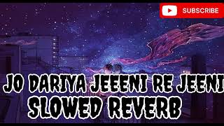 JO DARIYA JEENI RE JEENISLOWED REVERBLOFI [upl. by Tressa]