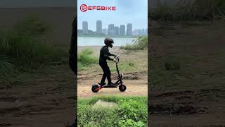 Off Road 🛴Electric Scooter for Adults Riding with EFGBIKE ES09 5600w Dual Motorselectricscooterlife [upl. by Aniretac]