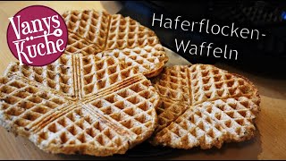 HaferflockenWaffeln gesund lecker und schnell gemacht 🤩 glutenfrei und zuckerfrei [upl. by Audrit499]