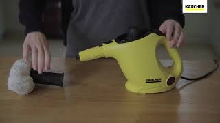 How to use a Karcher SC1 EasyFix Steam Cleaner [upl. by Aivalf]